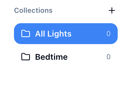 Collections in the sidebar
